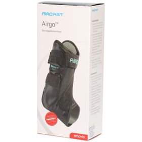 AIRCAST® Airgo Plus – Knöchelschiene – Größe XS – Links – Schwarz