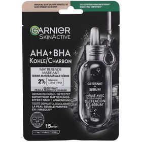 GARNIER Hydra Bomb Stoffmaske Schwarz Pflanzliche Kohle