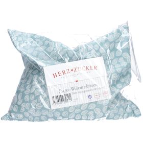 HERZZUCKER® Coussin Chauffant aux Graines de colza 26 x 21 cm Motif feuilles