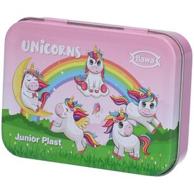 flawa® Junior Plast Pansements enfants boîte métal Licorne
