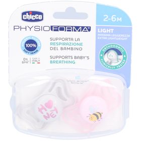 CHICCO Physiologischer Schnuller Physioforma Rosa 2-6m