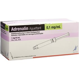 ADRENALIN Aguettant 1 mg/10ml 10 Fertspr 10 ml