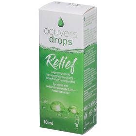 Ocuvers Drops Relief Gouttes pour les yeux avec hyaluronate de sodium