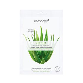 Ecosecret Intensive Feuchtigkeitsspendende Aloe Vera Gesichtsmaske 100 % Baumwolle