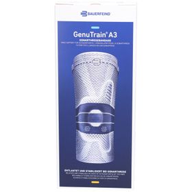 Bauerfeind GenuTrain® A3 Kniebandage Größe 6 Titan Rechts