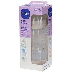 Mam Biberon Easy Start Anti-Colique 2+ mois Débit Moyen - Ivoire