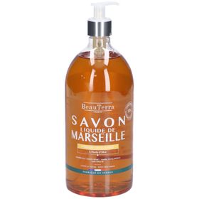 BEAUTERRA Savon Liquide de Marseille Parfum Vanille - Miel
