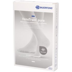 Bauerfeind VenoTrain Pure AD CCL2 S p/l Kniestrümpfe mit offenem Fuß, beige
