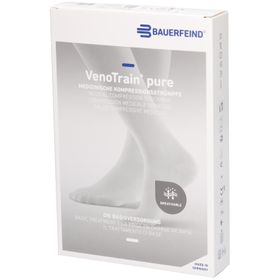 Bauerfeind VenoTrain Pure AD CCL2 S p/l Kniestrümpfe mit offenem Fuß, beige