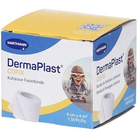 DermaPlast® Cofix Selbstklebendes Pflaster, weiß, 4 cm x 4 m