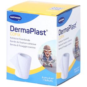 Hartmann DermaPlast Cofix Kohäsives Pflaster 6 cm x 4 m