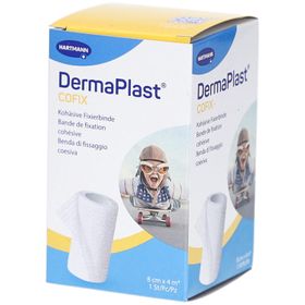 DermaPlast Cofix Kohäsives Fixierband 8 cm x 4 m
