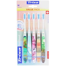 Trisa Wohlfühl-Brosse à dents Medium - 5er-Pack