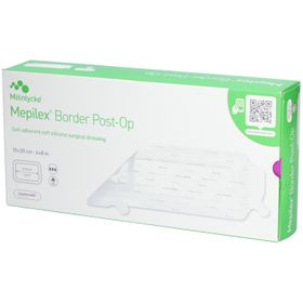 MÖLNLYCKE® Mepilex® Border Post Op - Selbstfixierender postoperativer Wundverband Silikon 10 x 20 cm