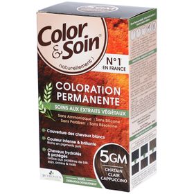 Color & Soin® Dauerhafte Haarfarbe 5GM Cappucino Hellkastanien Braun