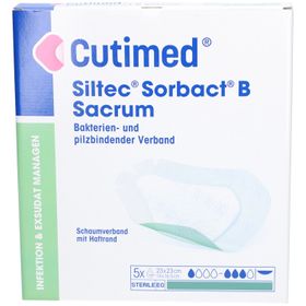 CUTIMED Siltec Sorbact 23 x 23 cm Sacrum