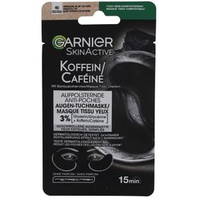 Garnier SkinActive Tissuemaske Augen Anti-Pocket Koffein Kohle
