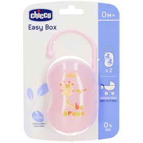 CHICCO Schnullerhalter 2 Schnuller 0m + Rosa