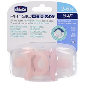 CHICCO Physioforma Schnuller Weich Rosa 2-6m