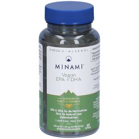 MINAMI Vegan EPA + DHA – Oméga-3 d’algues pour cœur & cerveau