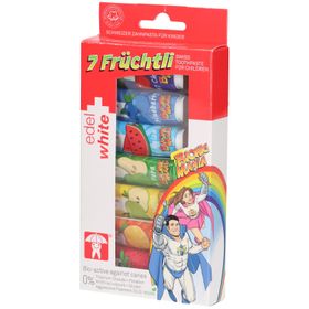 Edel+White Kinderzahnpasta in 7 Geschmacksrichtungen