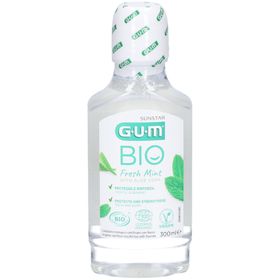 GUM BIO Mundwasser Minze & Aloe Vera - Vegan, Bio-zertifiziert