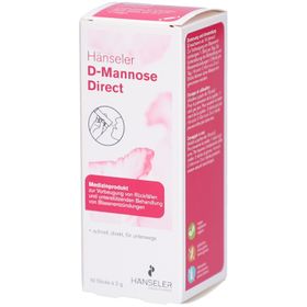 Hänseler D-Mannose Direct Sticks zur Vorbeugung von Blasenentzündungen, ohne Wasser