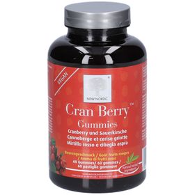 New Nordic Cran Berry Gummies gummies goût fruits rouges