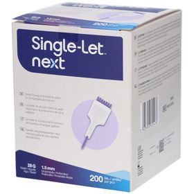 Single-Let Next autopiqueur à usage unique 28G 1,5 mm