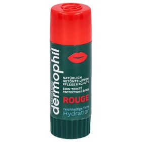 Dermophil Getönter Lippenpflegestift Rot Feuchtigkeitsspendend und Schützend