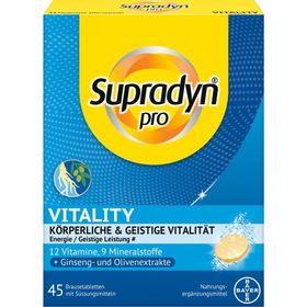 Supradyn pro Vitality – Brausetabletten mit Vitaminen, Mineralstoffen und Ginseng