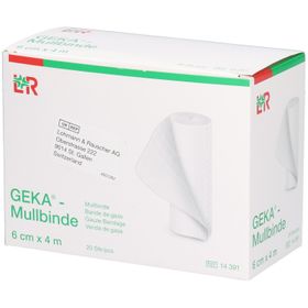 Lohmann &amp; Rauscher GEKA Mullbinde Bande de gaze 6cm x 4m