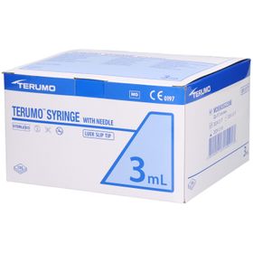 TERUMO Spritze mit Kanüle 22G 0,7x38 mm Luer zentrisch 3 ml