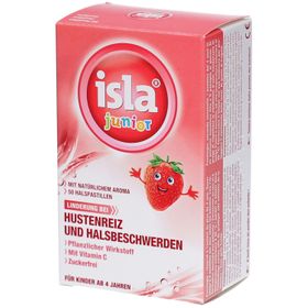Isla Junior Halsbonbons für Kinder ab 4 Jahren – Erdbeere