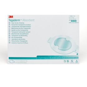 3M Tegaderm Absorbierendes, transparentes Acryl-Pflaster 7,6 x 9,5 cm