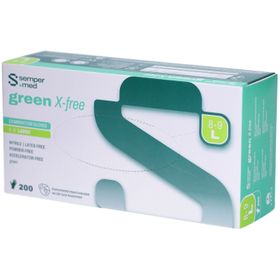 Sempermed Green X-free – Untersuchungshandschuhe aus Nitril L (8-9)