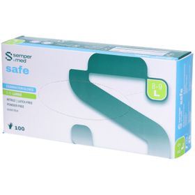 Sempermed Safe – Untersuchungshandschuhe aus Nitril, Größe L (8-9)