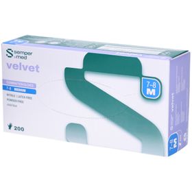 Sempermed® Velvet – Untersuchungshandschuhe aus Nitril – Größe M (7–8)