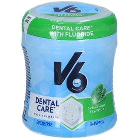 V6 Dental Care Kaugummi Spearmint mit Fluorid