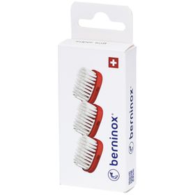 Berninox 3 x têtes de brosse de rechange rouge corail super soft