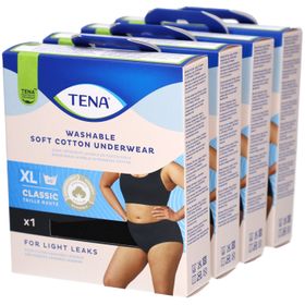 TENA Waschbare Einwegwindel aus weicher Baumwolle – Größe XL – Schwarz