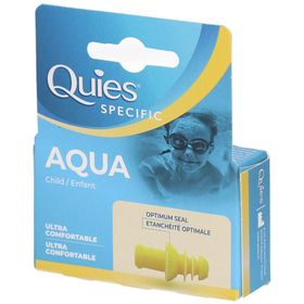 Quies Specific Aqua Kinder - Wasserdichte, wiederverwendbare Ohrstöpsel