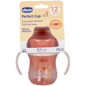 Chicco Perfect Cup 200 ml 12m+ – Gobelet d’apprentissage anti-fuite - Rose
