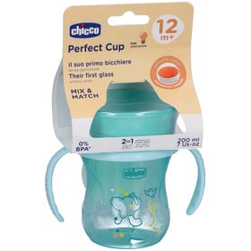 Chicco Perfect Cup 200 ml 12m+ – Gobelet d’apprentissage anti-fuite - Bleu