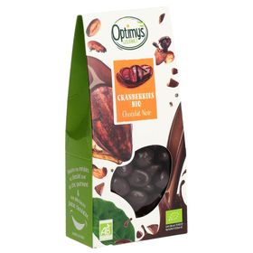 Optimys Gourmet Bio-Cranberries in dunkler Schokolade