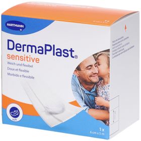 DERMAPLAST® Sensitive Pflaster 6 cm x 5 m – Weiß