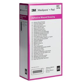 3M MEDIPORE+PAD 10x20cm Wundki 5x15.5cm (n) 25 Stk