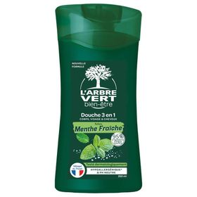 L'ARBRE VERT 3-in-1-Duschgel „Frische Minze“