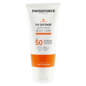 SWISSFORCE UV Defense Sonnenschutzmilch für den Körper LSF 50