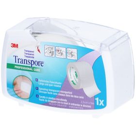 3M TRANSPORE Sparadrap transparent microperforé 2,5 cm x 5 m